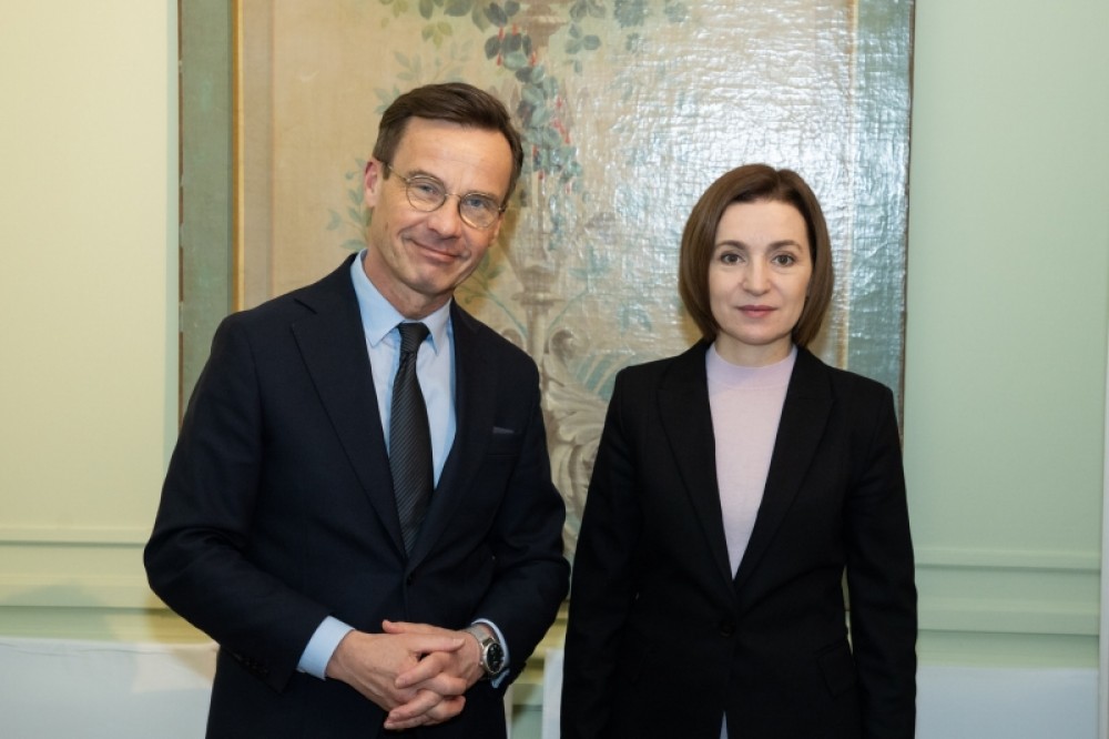 Despre relația cu Suedia, Maia Sandu a discutat cu Premierul Ulf Kristersson